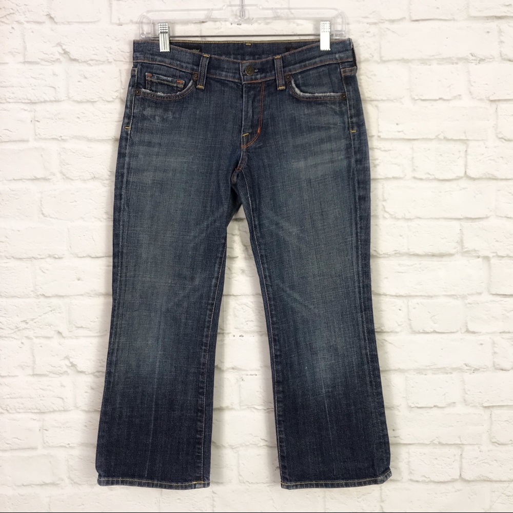 Citizens Of Humanity Kelly Low Waist Crop Cropped Lowrise Jeans Size 27 - Picture 2 of 8